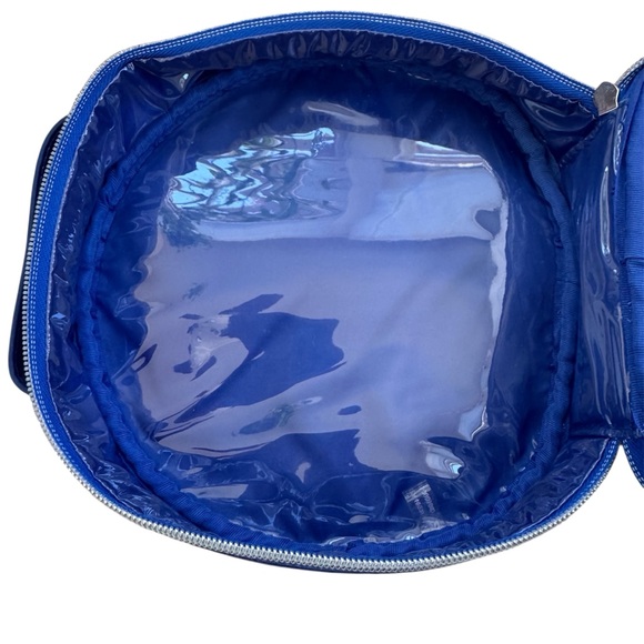 New! Neiman Marcus Cosmetic Bag. Metallic Blue. - Picture 11 of 15